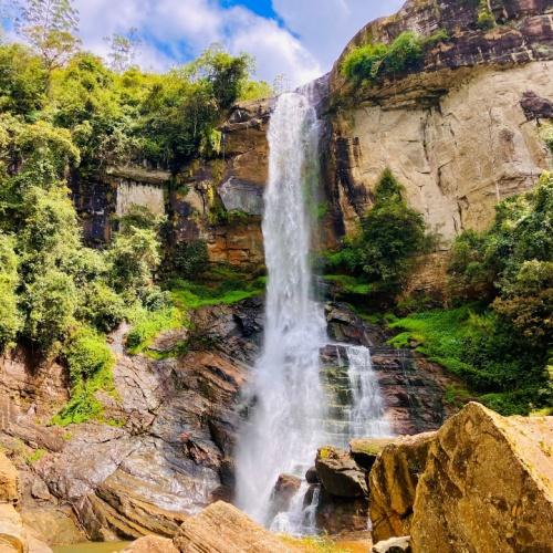 Ramboda-waterval in Sri Lanka