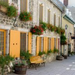 Straat in Vieux-Qu&eacute;bec, Quebec