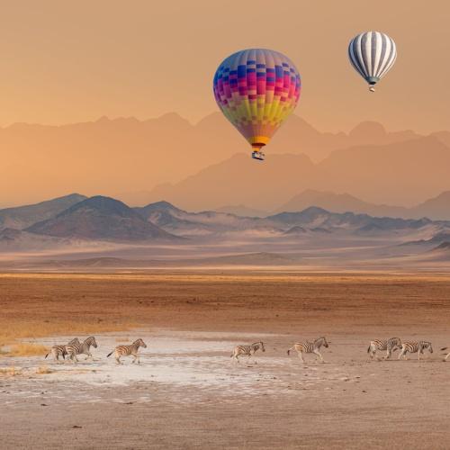 Etosha Nationaal Park, luchtballonnen