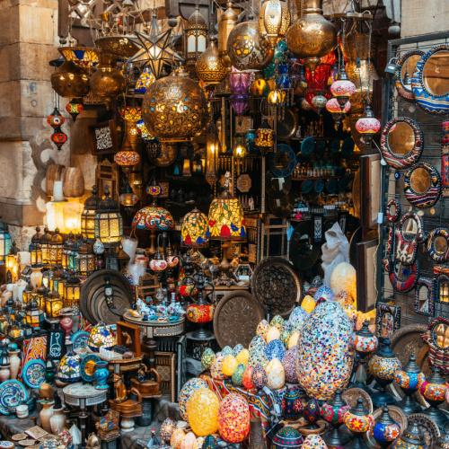 Khan El-Khalili Bazaar in Cairo