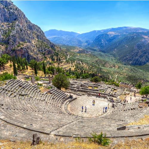 Amfitheater in Delphi