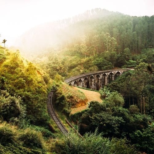 Nine-arch bridge in Sri Lanka