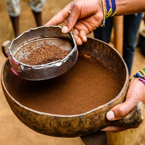 Koffie in Moshi, Tanzania