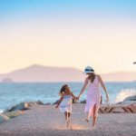 Moeder en dochter op Cyprus