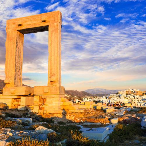 De Portara in Naxos-stad