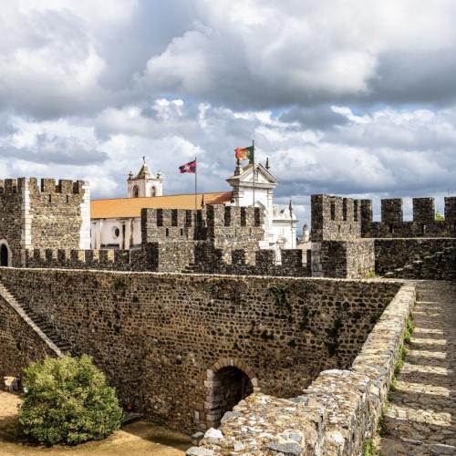 Het centrum van de stad Beja