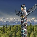 Totempaal in Vancouver