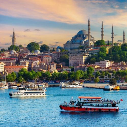Istanbul boot en Bosphorus