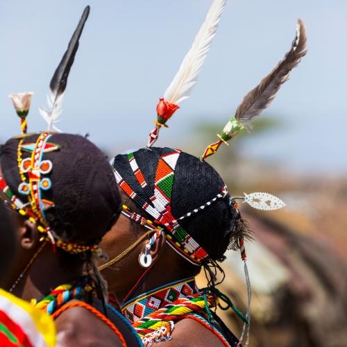 Krijger van de Samburu-Stam