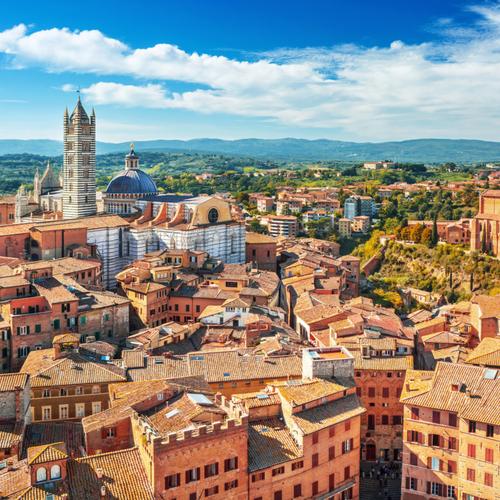Siena bovenaanzicht stad