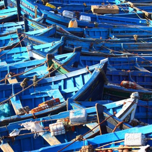 Essouira, vissersbootjes
