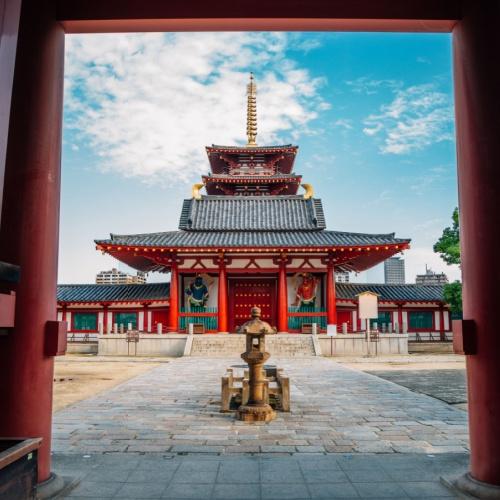 Shitennō-ji in Osaka, Japan