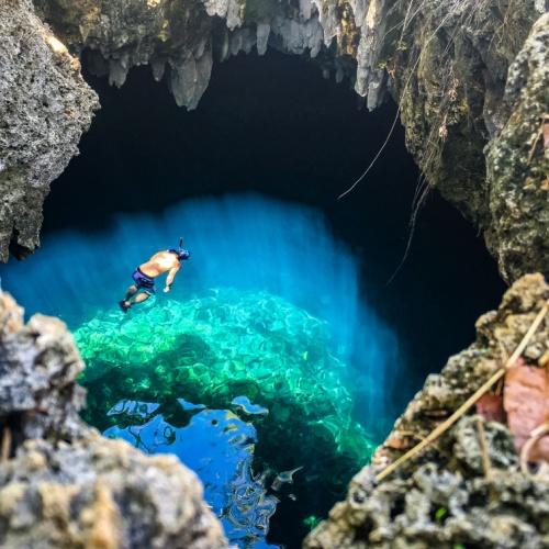 cabagnow cave pool in Anda, Bohol