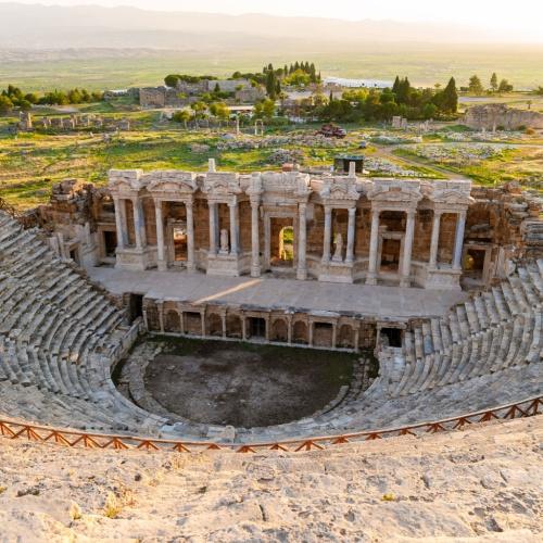 De oude Romeinse stad Hierapolis