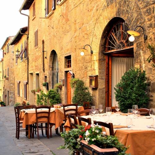 Gezellige straatjes in Toscane