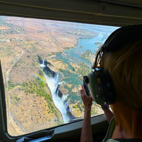 Victoria Falls, helicopter