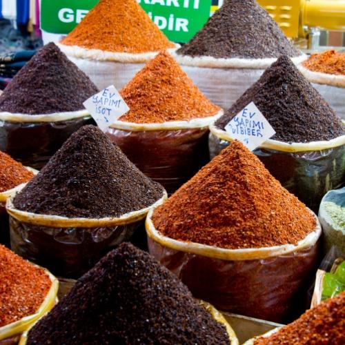 Specerijen op de bazar van Urfa