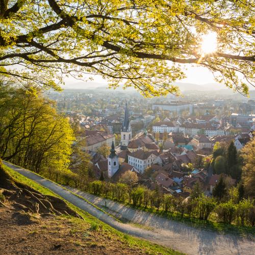 Uitzicht over Ljubljana