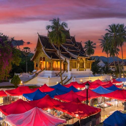 Luang Prabang, avondmarkt