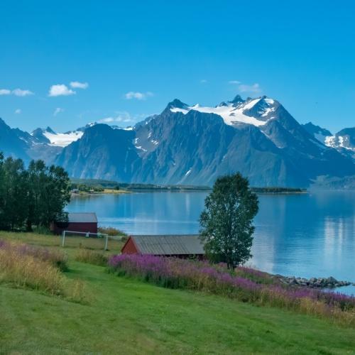 Uitzicht over de Lyngenfjord 