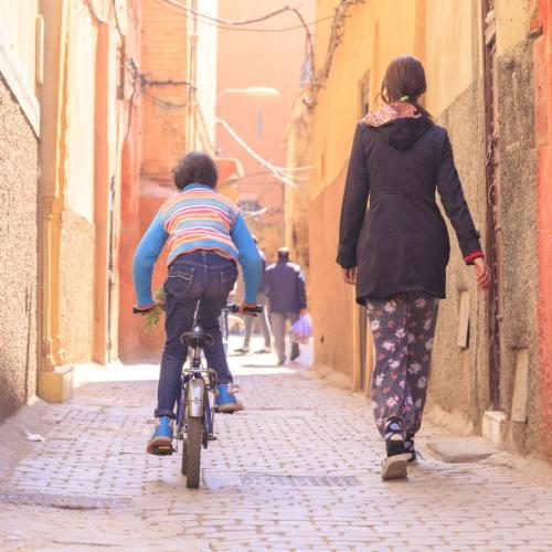 Kinderen in de medina van Marrakech