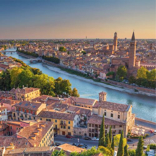 Panoramisch uitzicht op Verona