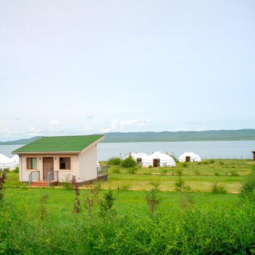 Gerkamp aan Ugii Lake, Mongolië