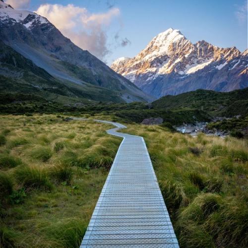 Een van de hoogtepunten van de reis, Mount Cook