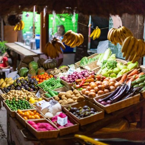 Lokale fruit kraam, Filipijnen