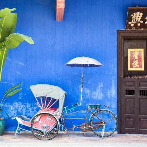 Trishaws in Georgetown, Penang