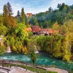 Rastoke, houten huizen