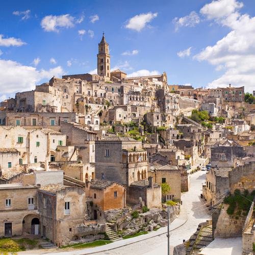 Rotswoningen in Matera