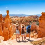 Familie op de Bryce Canyon