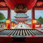 Sensoji tempel gelegen in de wijk Asakusa