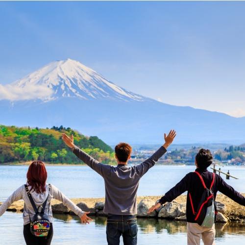 Uitzicht op Mount Fuji