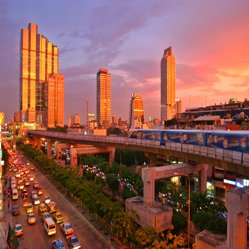 Skytrain in Bangkok 