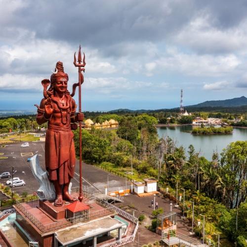 Lord Shiva beeld, Grand Bassin-meer