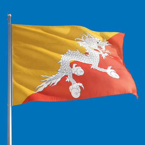 Vlag Bhutan