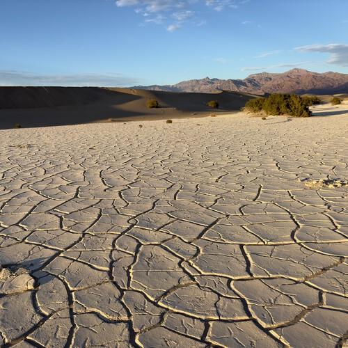 Death Valley gebroken grond