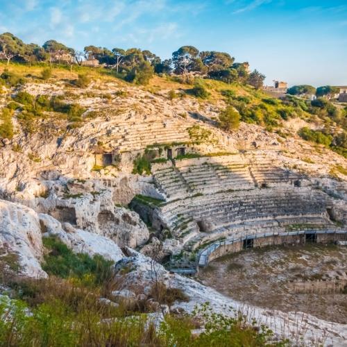 Het Romeinse amfitheater in Cagliari