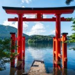 Hakone Tori Gate Fuji Japan