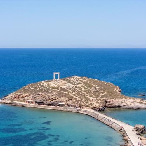 Naxos, tempel van Apollo en schiereiland