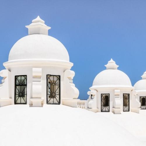 Dak van kathedraal in Léon