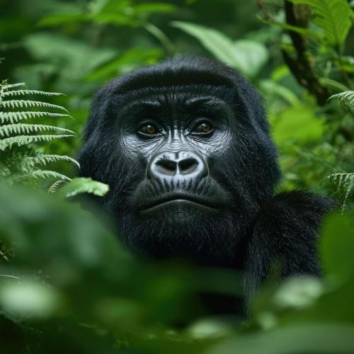 Chimpansee in Bwindi