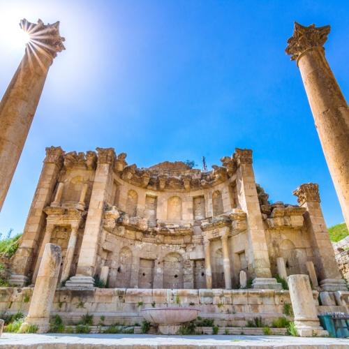 Jerash Romeinse overblijfselen