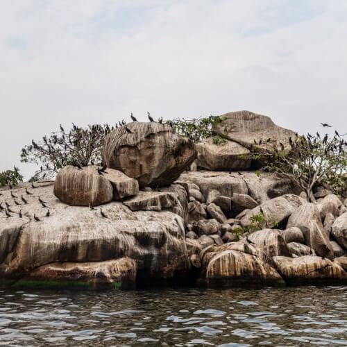 Victoriameer, rotsen