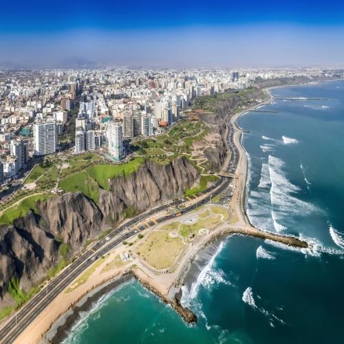 De wijk Miraflores in Lima