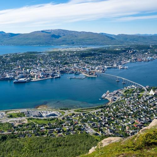 Uitzicht over Tromsø 