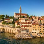 Rovinj, gekleurde huizen