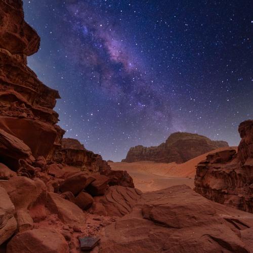 Sterrenhemel Wadi Rum